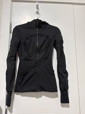 lululemon athletica Black Hooded Reversible Studio Jacket
